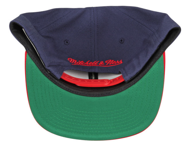 NBA Washington Wizards Mitchell & Ness Cropped XL Logo Adjustable Snapback Hat