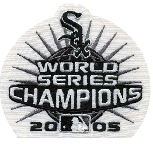 Men's Chicago White Sox 2005 World Series Champions Home Authentic Blank Jersey By Majestic