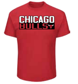 Men’s Chicago Bulls Lauri Markkanen Vertical Name and Number Majestic Tee - Pro Jersey Sports