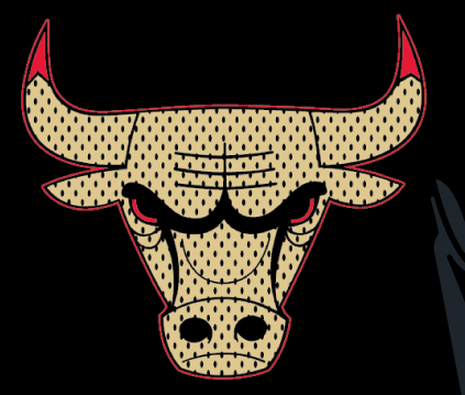 Mens Chicago Bulls 1996 NBA Champions Gold Logo NBA Mitchell And Ness Tee