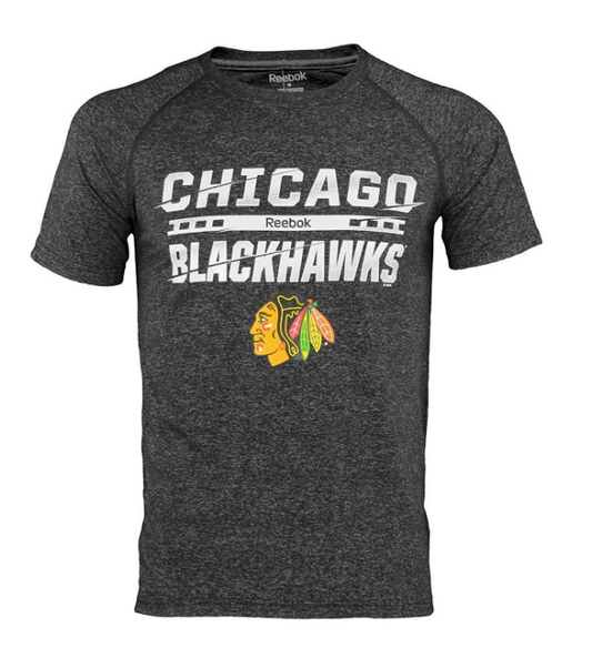 Reebok NHL Men's Chicago Blackhawks Face Off Slash Ultimate Tee Shirt