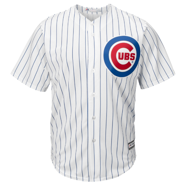 Men's Chicago Cubs Javier Baez Majestic White Home Cool Base Player Jersey