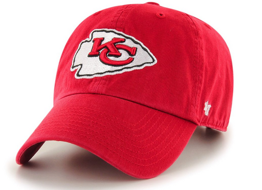 Kansas City Chiefs Clean Up Adjustable Hat By 47 Brand