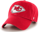 Kansas City Chiefs Clean Up Adjustable Hat By 47 Brand - Pro Jersey Sports