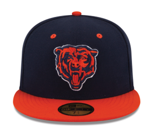 Chicago Bears League Basic Bear Head On Field 59FIFTY On Field Cap By New Era