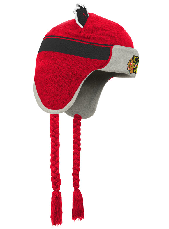 Kids Chicago Blackhawks Tassel Hat