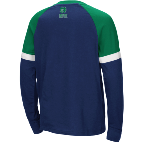 Notre Dame Fighting Irish Colosseum Youth Ollie Long Sleeve Raglan T-Shirt