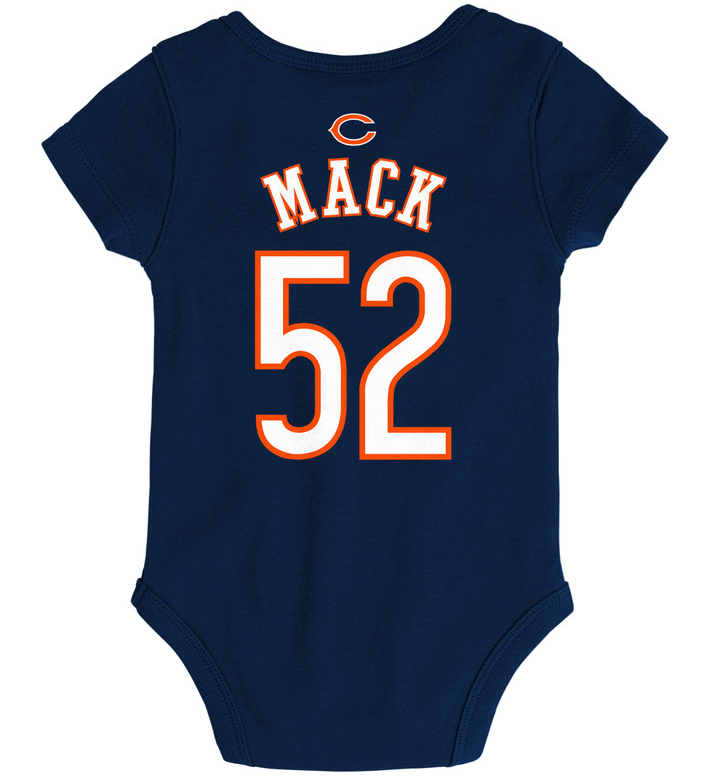 Chicago Bears Infant Navy Khalil Mack Creeper