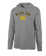 Mens Michigan Wolverines '47 NCAA Focus Club Hood Long Sleeve T-Shirt - Pro Jersey Sports