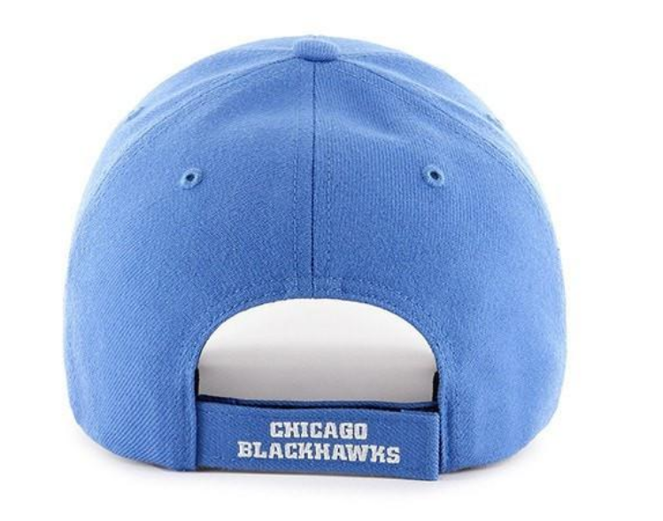 Chicago Blackhawks NHL Blue Chicago Flag Colors MVP Adjustable Hat By ’47 Brand