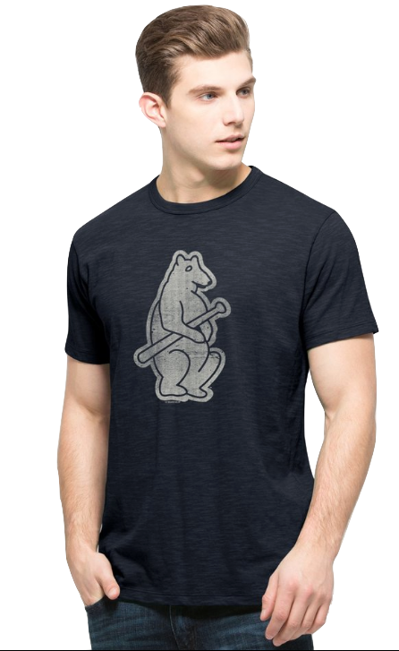 Chicago Cubs 47 Brand MLB Men's Cooperstown Scrum Premium Navy T-Shirt