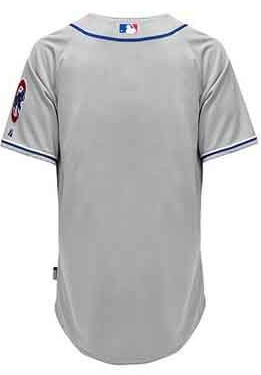 Chicago Cubs Road Alternate Gray Cool Base Authentic Road Jersey