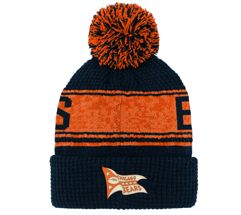 Youth Chicago Bears Retro Pixel Cuffed Knit Hat