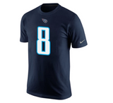 Youth Tennessee Titans Marcus Mariota Navy Nike Player Name & Number T-Shirt - Pro Jersey Sports