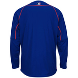 Men's Chicago Cubs Authentic Royal Majestic Practice Pullover Therma Base Top - Pro Jersey Sports