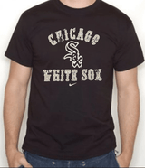 Mens Nike Chicago White Sox Black Slide Piece Tee - Pro Jersey Sports