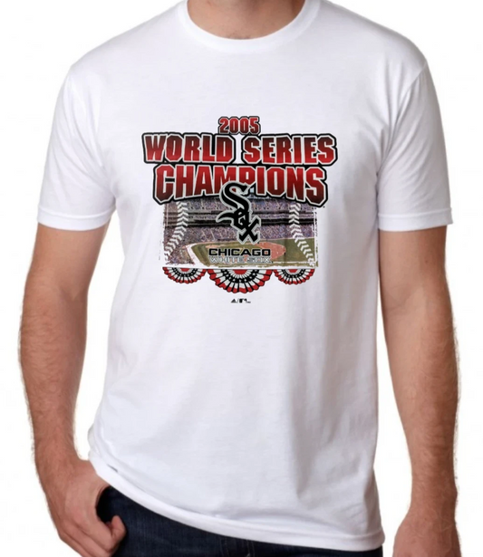 Men's Chicago White Sox 2005 World Series Champions Ballpark Tee - Pro Jersey Sports