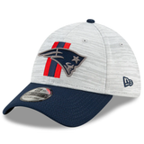 New England Patriots 2021 Training Camp On Field Gray/Navy New Era 39THIRTY Flex Fit Hat - Pro Jersey Sports
