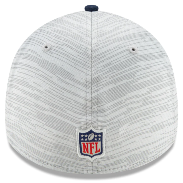New England Patriots 2021 Training Camp On Field Gray/Navy New Era 39THIRTY Flex Fit Hat - Pro Jersey Sports