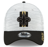 New Orleans Saints 2021 Training Camp On Field Gray/Black New Era 39THIRTY Flex Fit Hat - Pro Jersey Sports