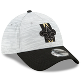 New Orleans Saints 2021 Training Camp On Field Gray/Black New Era 39THIRTY Flex Fit Hat - Pro Jersey Sports