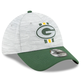 Green Bay Packers 2021 Training Camp On Field Gray/Green New Era 39THIRTY Flex Fit Hat - Pro Jersey Sports