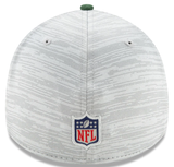 Green Bay Packers 2021 Training Camp On Field Gray/Green New Era 39THIRTY Flex Fit Hat - Pro Jersey Sports