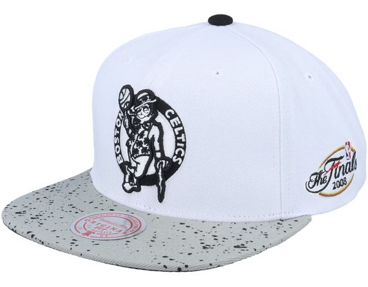 Men's Boston Celtics Mitchell & Ness Cement Top Snapback Hat - Pro Jersey Sports