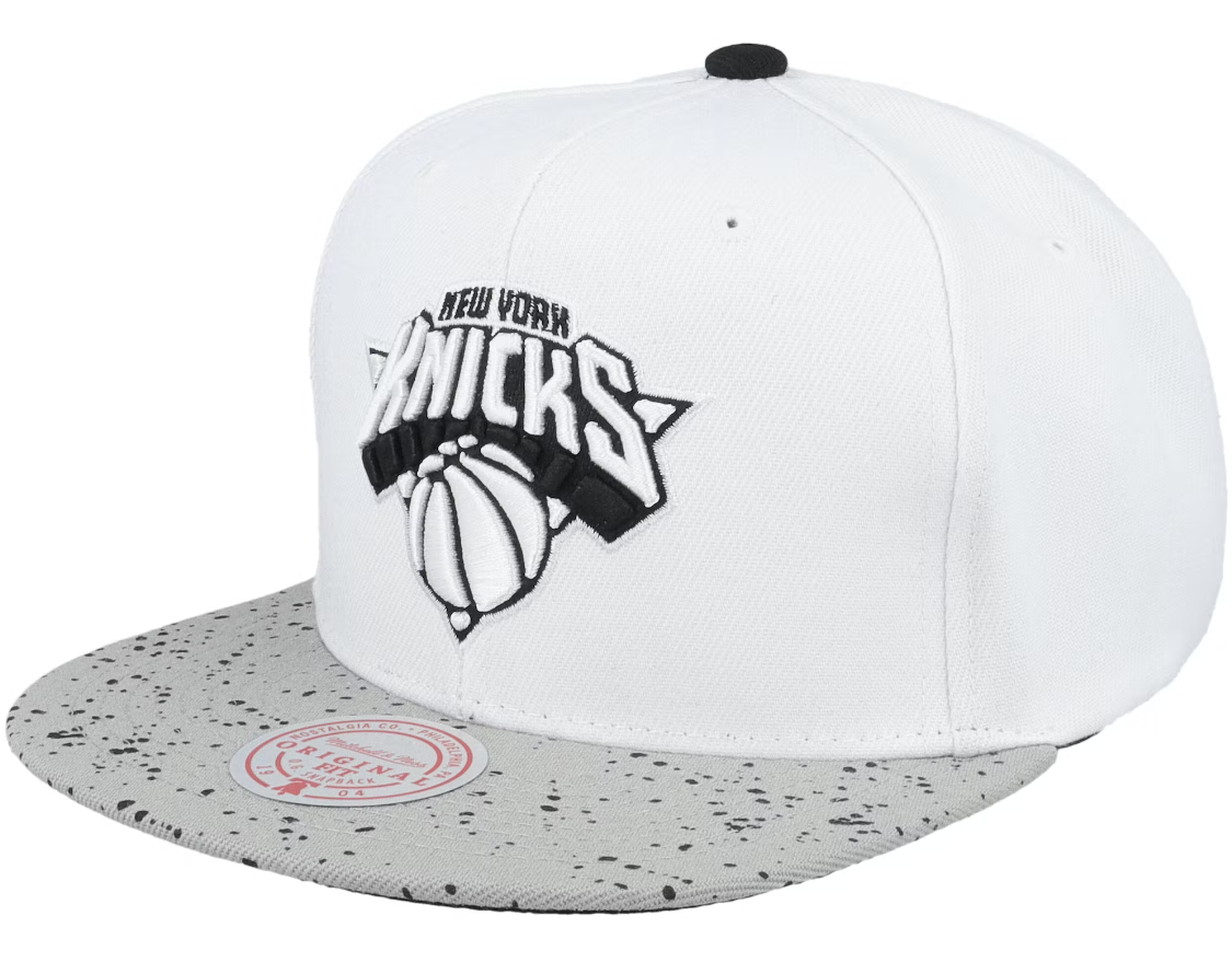 Men's New York Knicks NBA Cement Top Mitchell & Ness Snapback Hat