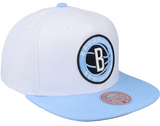 Men's Mitchell & Ness Brooklyn Nets University Home 2 Tone Adjustable Snapback - Pro Jersey Sports