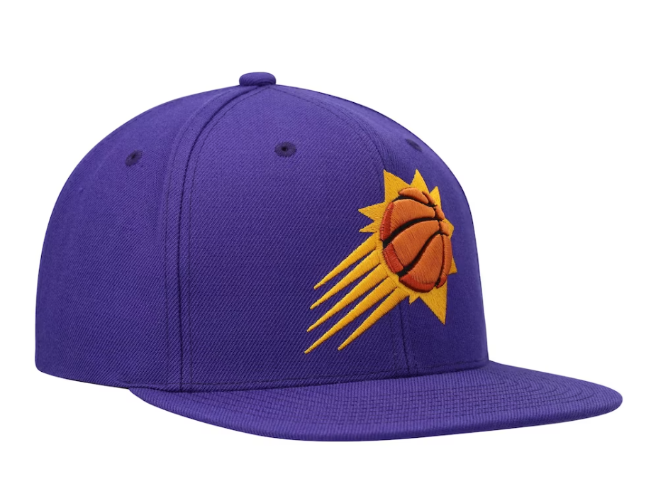 Men's Phoenix Suns Mitchell & Ness Ground 2.0 Purple Burst Snapback Adjustable Hat