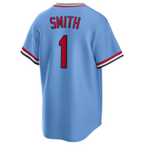Ozzie Smith St. Louis Cardinals Nike Road Cooperstown Collection Player Jersey - Light Blue - Pro Jersey Sports