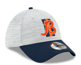 Chicago Bears "B" Logo 2021 Training Camp On Field Gray/Navy New Era 39THIRTY Flex Fit Hat - Pro Jersey Sports