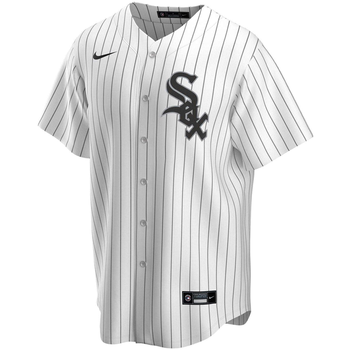 NIKE Men's Yoan Moncada Chicago White Sox White Home Premium Stitch Replica Jersey