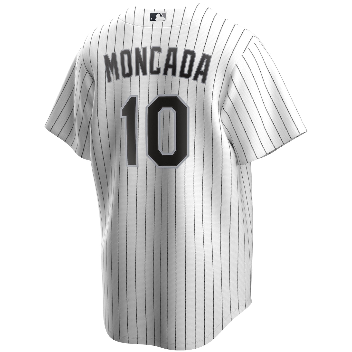 NIKE Men's Yoan Moncada Chicago White Sox White Home Premium Stitch Replica Jersey