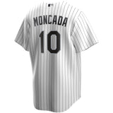 NIKE Men's Yoan Moncada Chicago White Sox White Home Premium Stitch Replica Jersey - Pro Jersey Sports