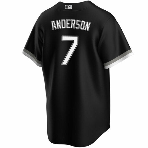 Men's Tim Anderson Chicago White Sox NIKE Black Alternate Spring Training Premium Replica Jersey