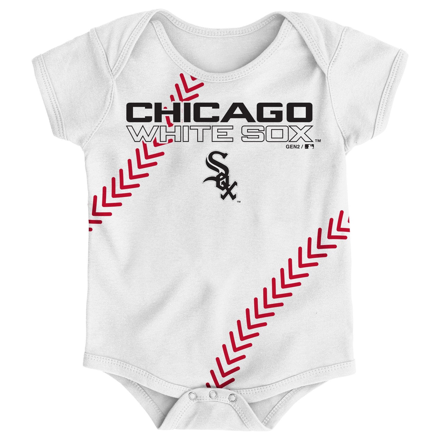 Chicago White Sox Baby 3pc Strike Creeper Set Bodysuit