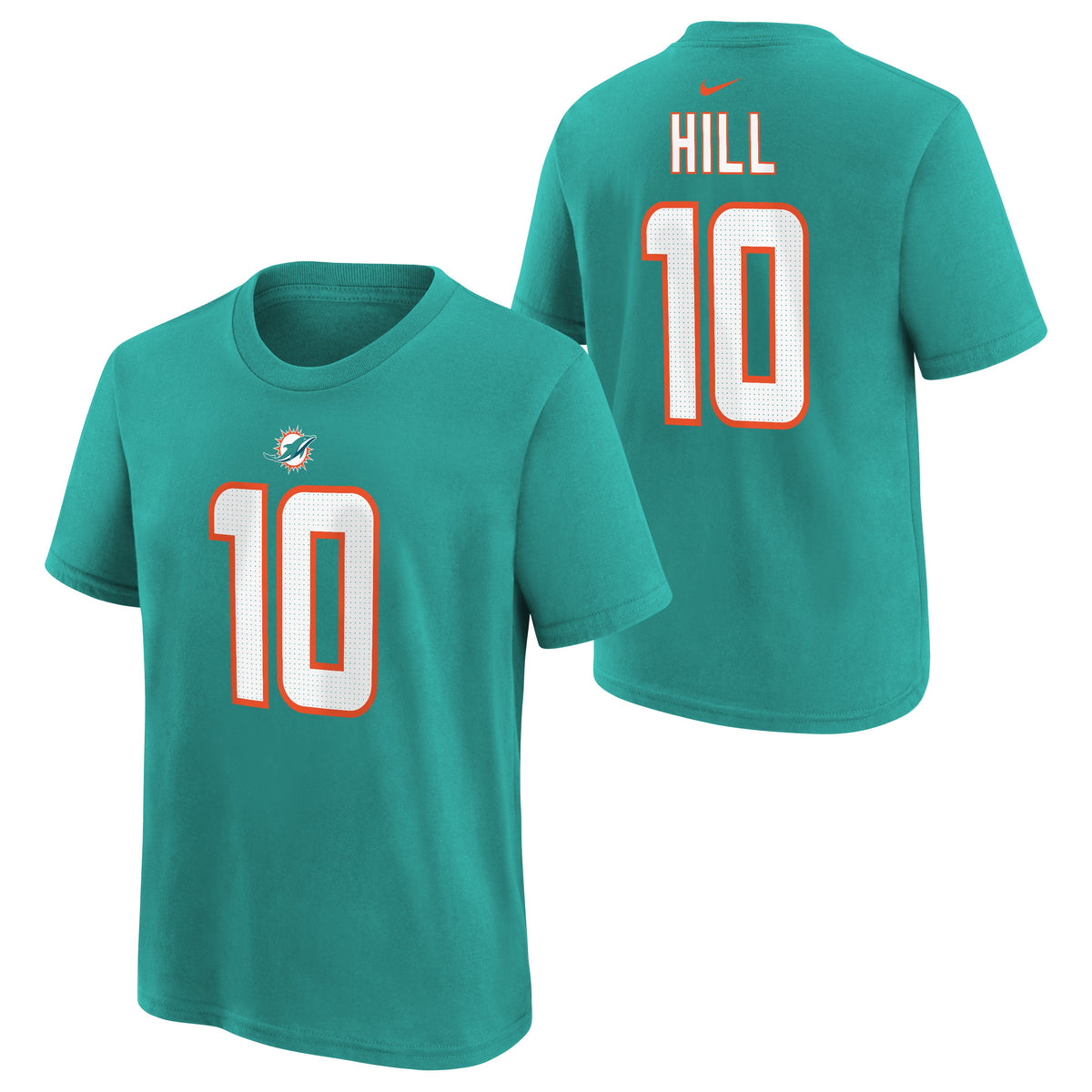Youth Miami Dolphins Tyreek Hill Nike Aqua Player Pride Name & Number T-Shirt - Pro Jersey Sports