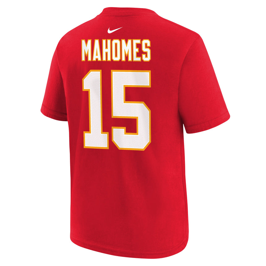 Youth Kansas City Chiefs Patrick Mahomes Nike Red Super Bowl LVII Name & Number T-Shirt - Pro Jersey Sports