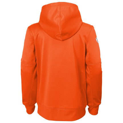 Youth Chicago Bears Orange Nike Therma Pullover Hoodie