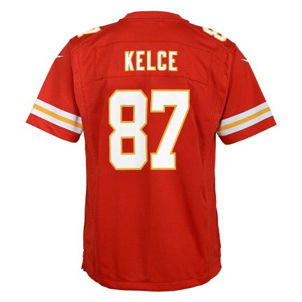 Youth Kansas City Chiefs Travis Kelce Nike Red Game Jersey