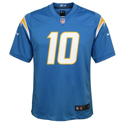 Youth Los Angeles Chargers Justin Herbert Powder Blue Nike Game Jersey
