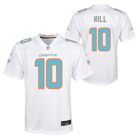 Youth Tyreek Hill Miami Dolphins Nike White Game Replica Jersey - Pro Jersey Sports