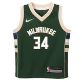 Kids Milwaukee Bucks Giannis Antetokounmpo Nike Icon Edition Green Child Swingman Jersey - Pro Jersey Sports