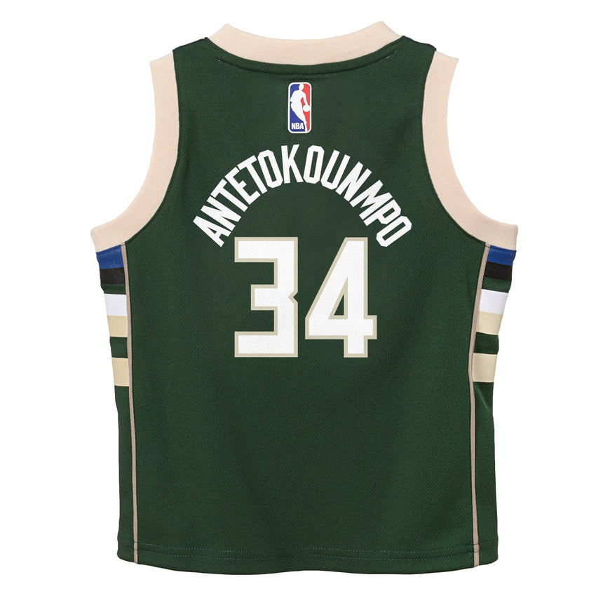 Toddler Milwaukee Bucks Giannis Antetokounmpo Nike Icon Edition Green Swingman Jersey - Pro Jersey Sports