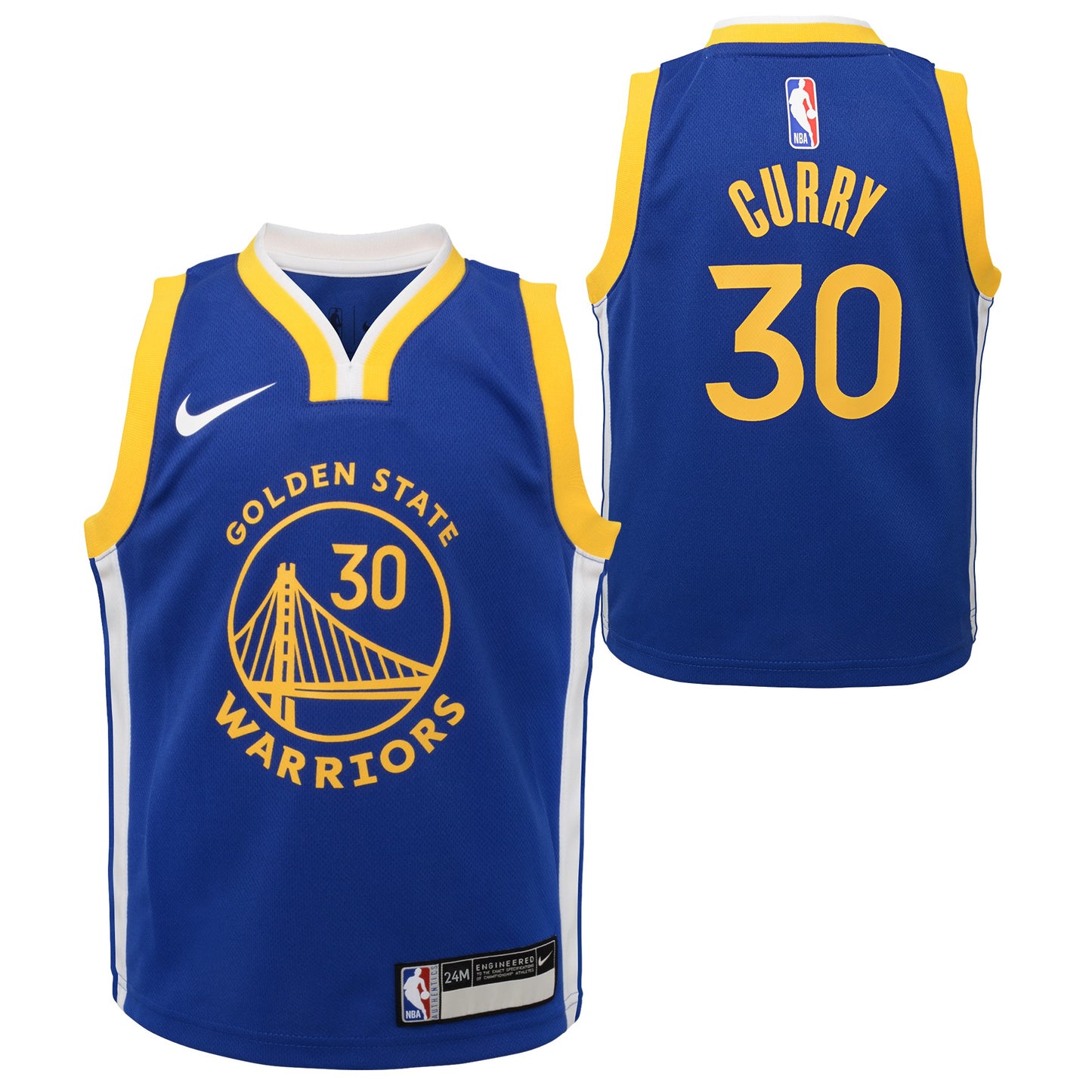 Golden State Warriors Stephen Curry Toddler Royal Nike Replica Jersey