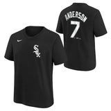 Youth Chicago White Sox Tim Anderson Nike Black Name & Number T-Shirt - Pro Jersey Sports