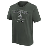 Kids Nike Chicago White Sox Authentic Collection Practice Velocity Gray Child Tee - Pro Jersey Sports