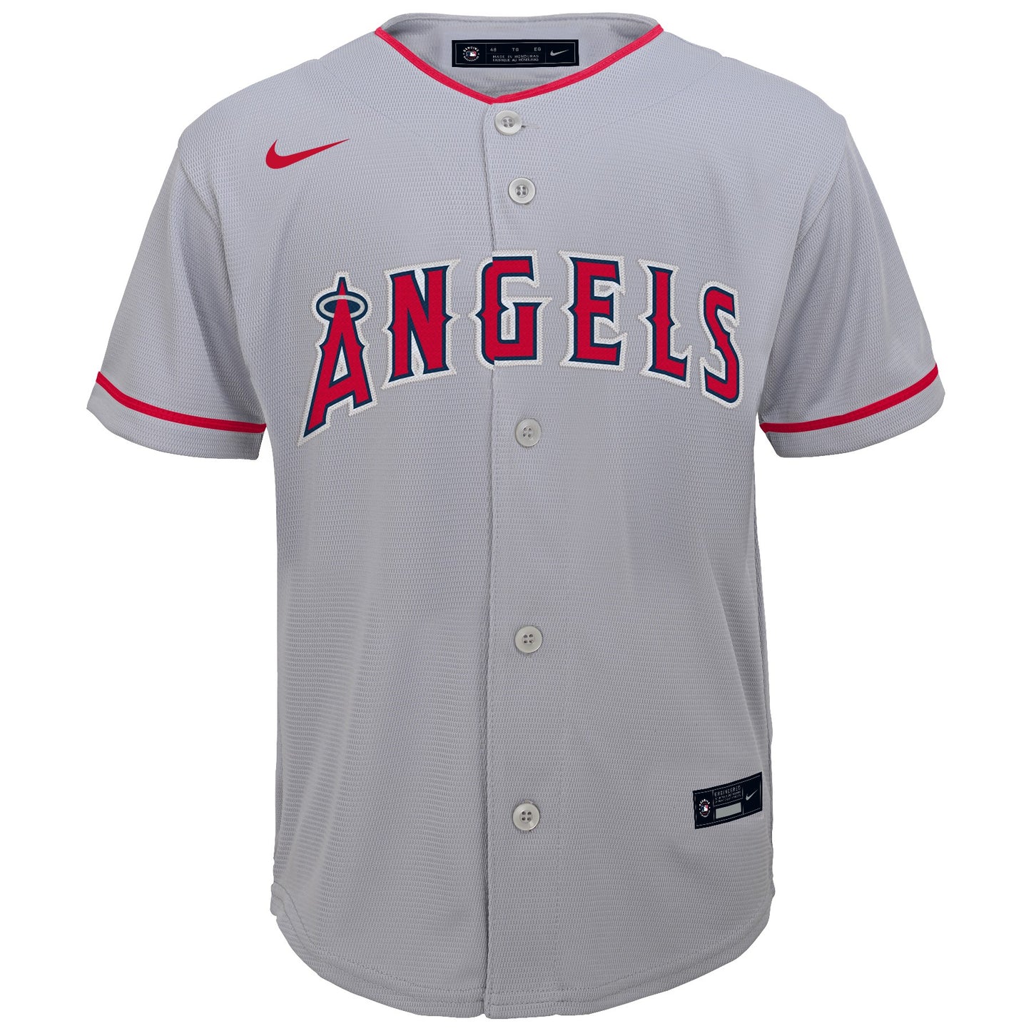 Youth Los Angeles Angels Mike Trout Nike Gray Road Replica Player Jersey